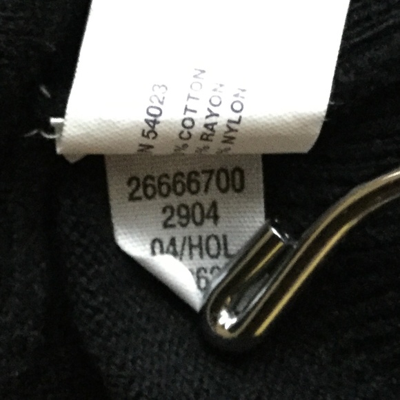 Vintage GAP Y2K Sweater with Bow/Tie Accent Collar Black - Sz Small - Picture 7 of 8